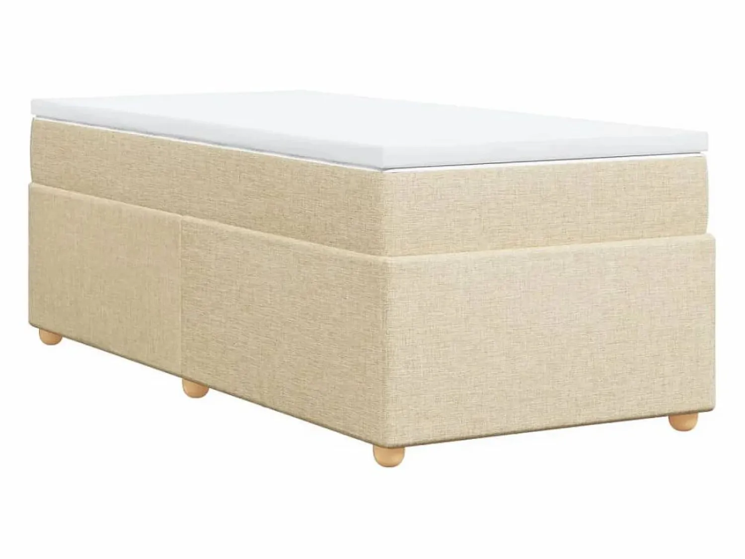 Outlet Cama box spring con colchón tela color 90x190 cm ES121581 Cama Continental Boxspring
