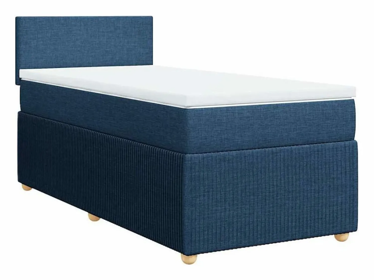 Clicnbuy Cama box spring con colchón tela 90x190 cm