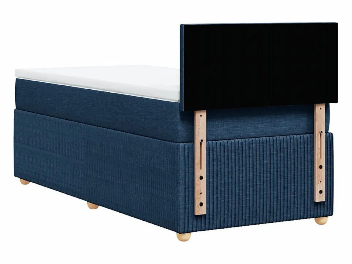 Clicnbuy Cama box spring con colchón tela 90x190 cm