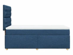 Clicnbuy Cama box spring con colchón tela 100x200 cm