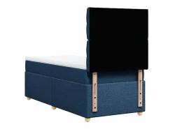 Clicnbuy Cama box spring con colchón tela 100x200 cm