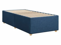 Clicnbuy Cama box spring con colchón tela 100x200 cm