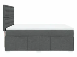 Sale Cama box spring con colchón tela oscuro 160x200 cm Somier - 160X200Cm