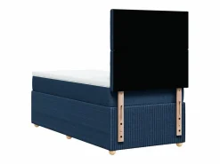Clicnbuy Cama box spring con colchón tela 90x190 cm