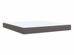 Clicnbuy Cama box spring con colchón cuero sintético 180x200 cm