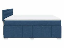 Clicnbuy Cama box spring con colchón tela 180x200 cm