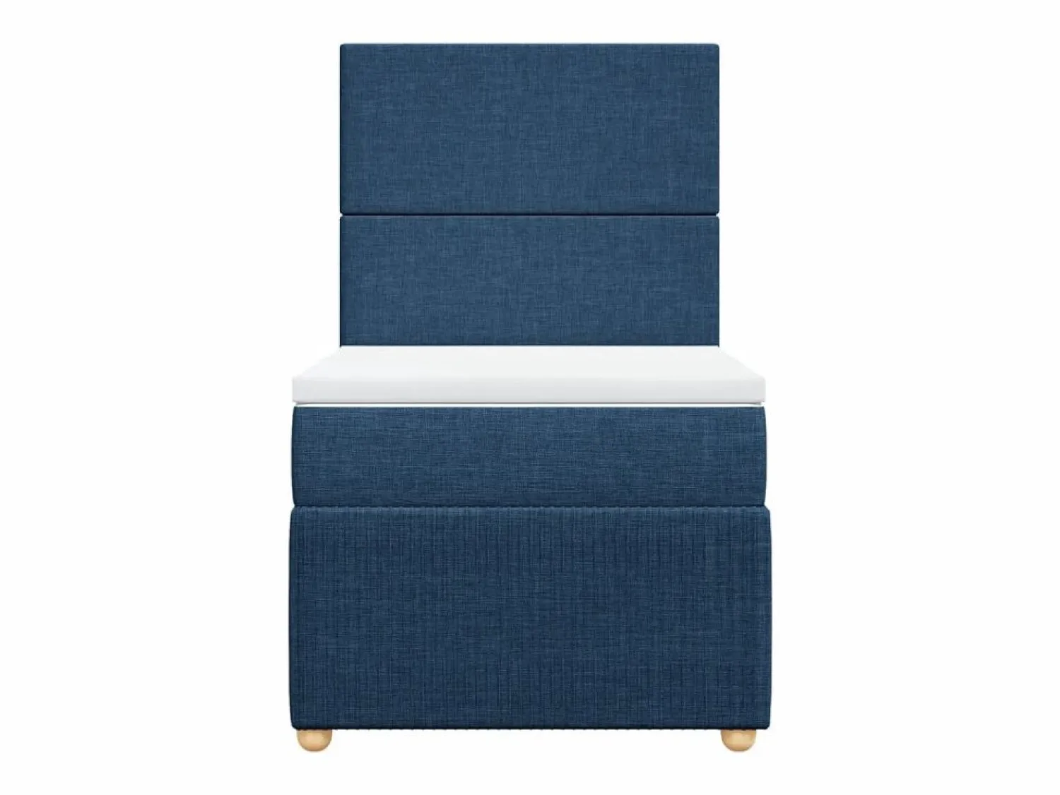 Clearance Clicnbuy Cama box spring con colchón tela 90x190 cm Azul