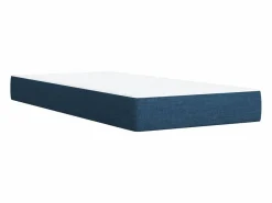 Clearance Clicnbuy Cama box spring con colchón tela 90x190 cm Azul
