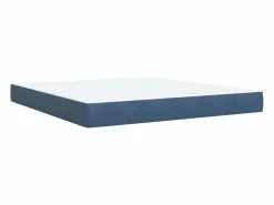 Clearance Clicnbuy Cama box spring con colchón terciopelo 180x200 cm Azul