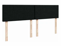 Best Clicnbuy Cama box spring con colchón tela 160x200 cm Negro