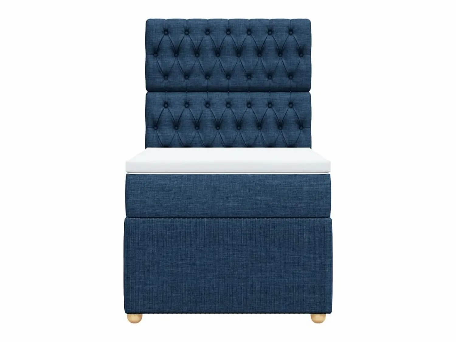 Best Clicnbuy Cama box spring con colchón tela 90x190 cm Azul