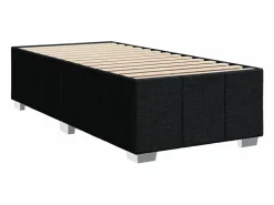 Online Clicnbuy Cama box spring con colchón tela 90x190 cm Negro