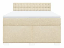 Sale Cama box spring con colchón tela color 160x200 cm Base De Cama De Láminas