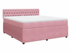 Sale Cama box spring con colchón terciopelo 180x200 cm Somier - 180X200Cm