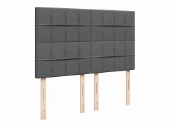 Discount Cama box spring con colchón tela oscuro 160x200 cm Somier - 160X200Cm