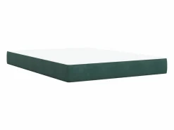 New Clicnbuy Cama box spring con colchón terciopelo oscuro 160x200 cm Verde