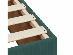 New Clicnbuy Cama box spring con colchón terciopelo oscuro 160x200 cm Verde