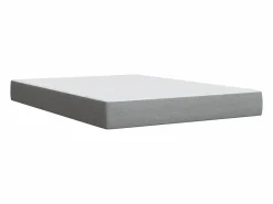 Discount Cama box spring con colchón tela claro 160x200 cm Somier - 160X200Cm