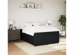 Clicnbuy Cama box spring con colchón terciopelo 140x190 cm