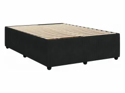Clicnbuy Cama box spring con colchón terciopelo 140x190 cm