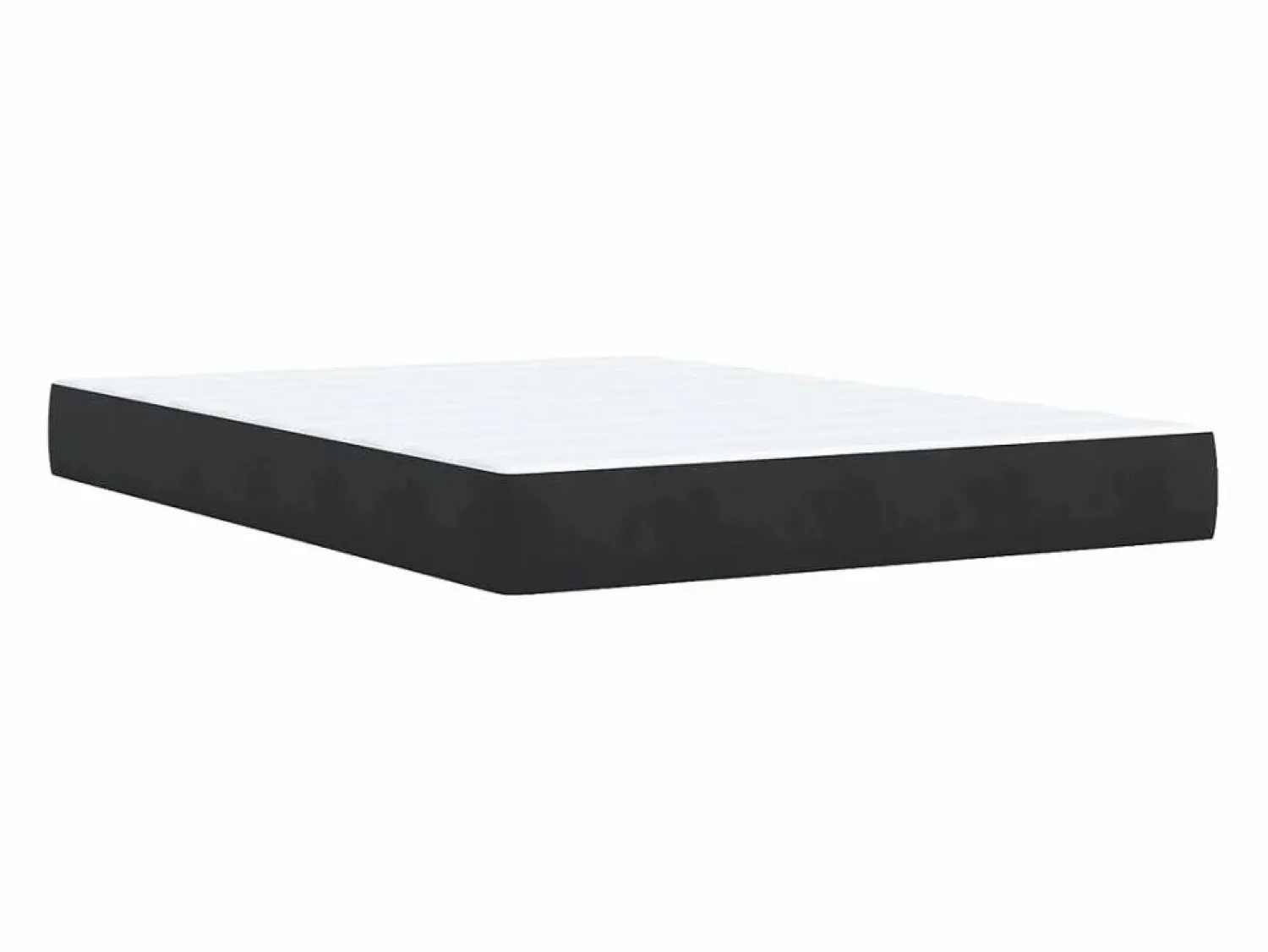 Clicnbuy Cama box spring con colchón terciopelo 140x190 cm