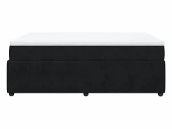 Clicnbuy Cama box spring con colchón terciopelo 140x190 cm