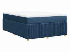 Clicnbuy Cama box spring con colchón tela 160x200 cm