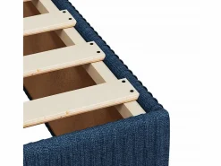Clicnbuy Cama box spring con colchón tela 160x200 cm
