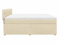 Clicnbuy Cama box spring con colchón tela color 180x200 cm