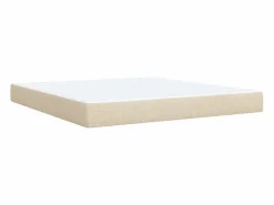 Clicnbuy Cama box spring con colchón tela color 180x200 cm