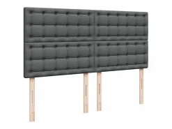 Hot Cama box spring con colchón tela oscuro 180x200 cm Somier - 180X200Cm