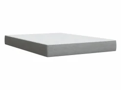 Discount Clicnbuy Cama box spring con colchón tela claro 160x200 cm Gris