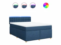 Hot Cama box spring con colchón tela 160x200 cm Base De Cama De Láminas|Somier - 160X200Cm