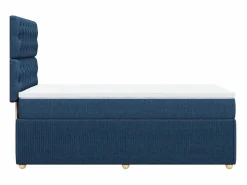 Clicnbuy Cama box spring con colchón tela 90x190 cm