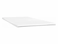 Sale Cama box spring con colchón y LED tela marrón oscuro 120x190 cm Somier Tapizado