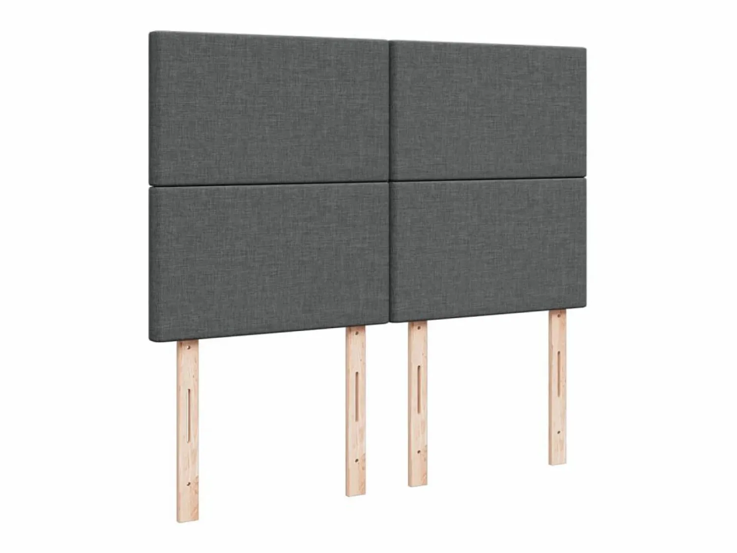 Online Clicnbuy Cama box spring con colchón tela oscuro 160x200 cm Gris