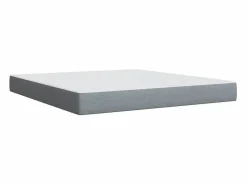 Hot Clicnbuy Cama box spring con colchón tela claro 180x200 cm Gris