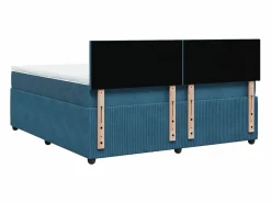 Clicnbuy Cama box spring con colchón terciopelo 180x200 cm