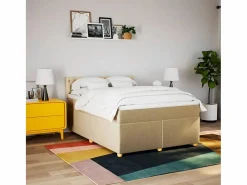 Discount Cama box spring con colchón tela color 160x200 cm Somier - 160X200Cm