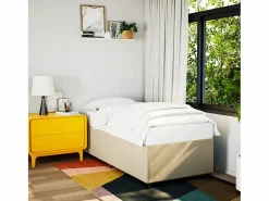 Discount Cama box spring con colchón tela color 90x190 cm ES682961 Cama Continental Boxspring