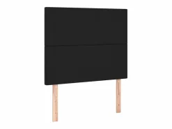 Clearance Clicnbuy Cama box spring y colchón LED cuero sintético negro 90x190 cm