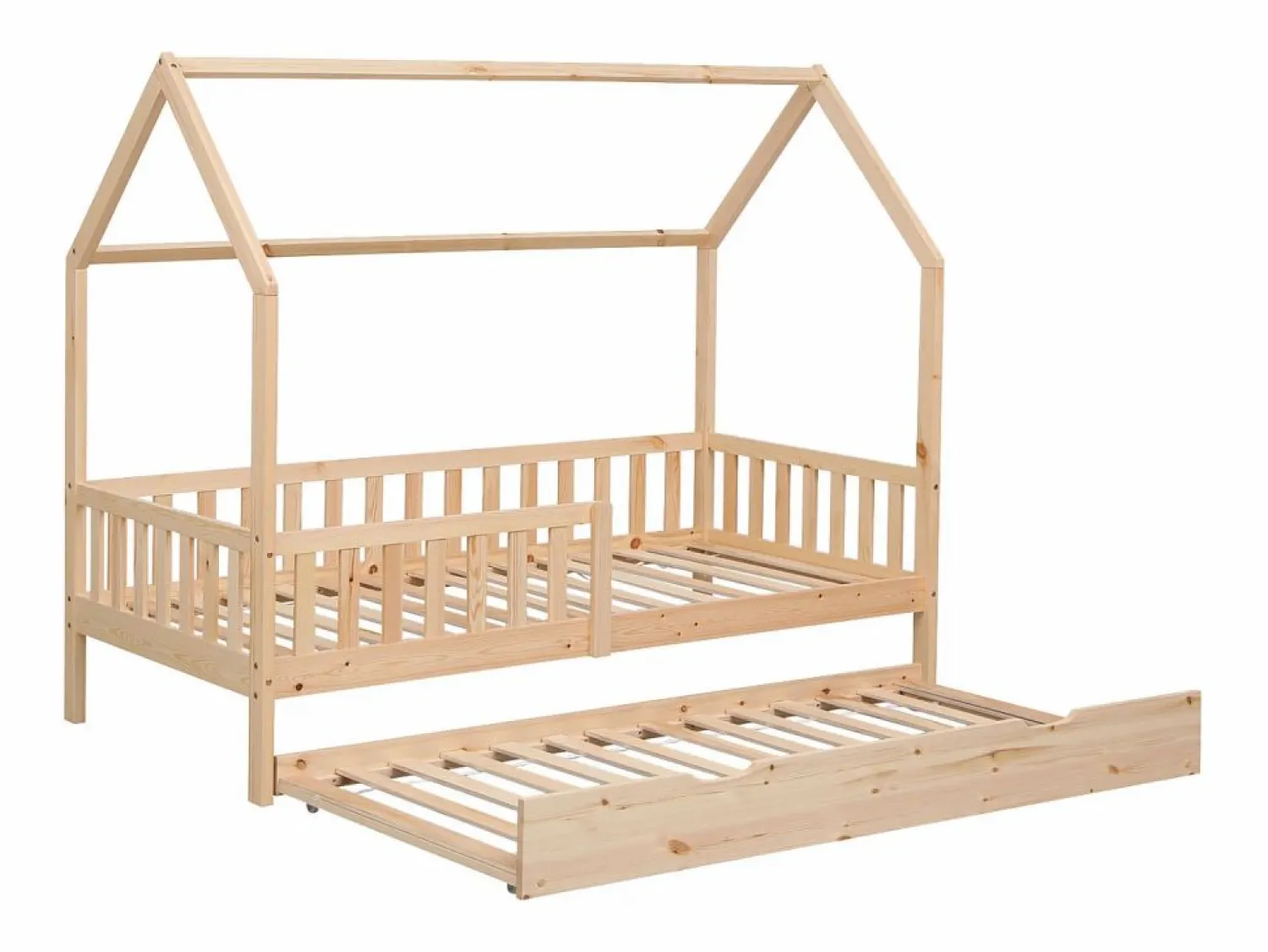 Best Happy Garden Cama cabaña nido para niños 190x90cm de madera MARCEAU Marru00f3n