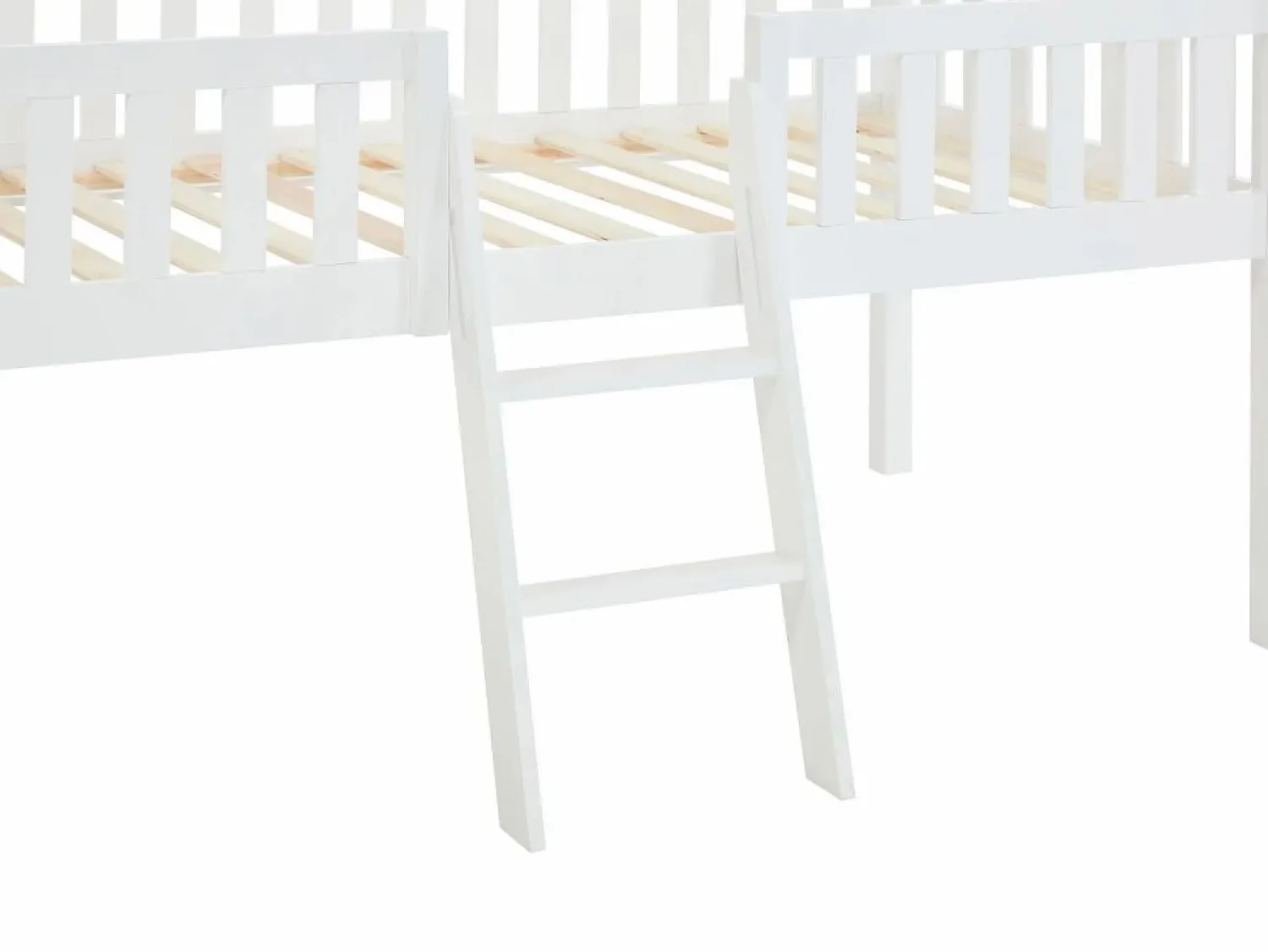 Vente-unique Cama cabaña semi-alta 90 x 190 cm de pino color - NALENY