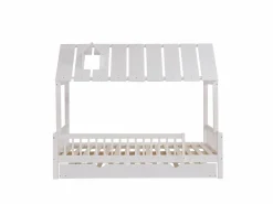 Online Merax Cama cabina 120 x 200 cm con cama nido 120 x 190 cm - Madera de pino + MDF - Blanco