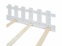 Clearance Cama cabina 140x200 cm - Cama infantil con barandillas de seguridad y somier - pino y MDF - Cama Montessori