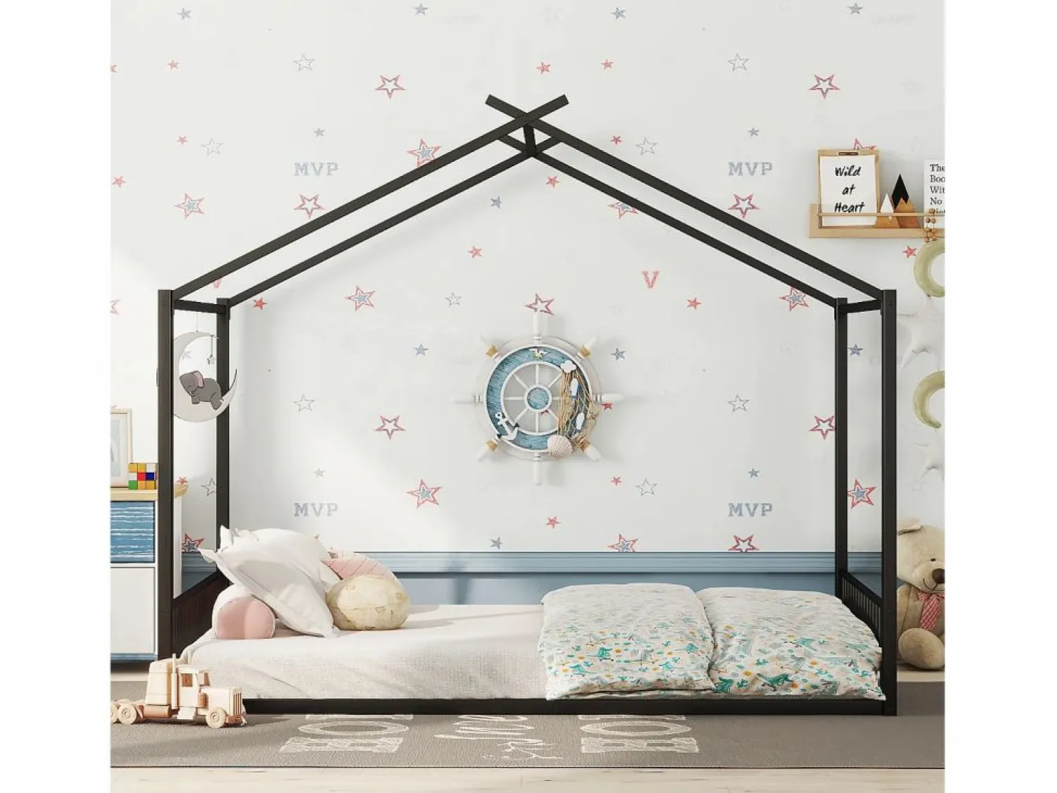 Sale Cama cabina 140x200 cm - estructura de hierro - Cama Montessori