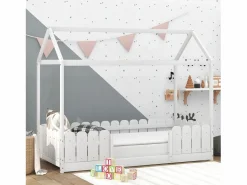 Sale Cama cabina 90x200cm de madera maciza - con protección contra caídas - Cama Montessori