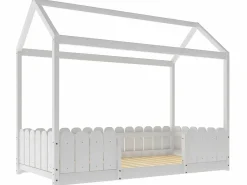Sale Cama cabina 90x200cm de madera maciza - con protección contra caídas - Cama Montessori