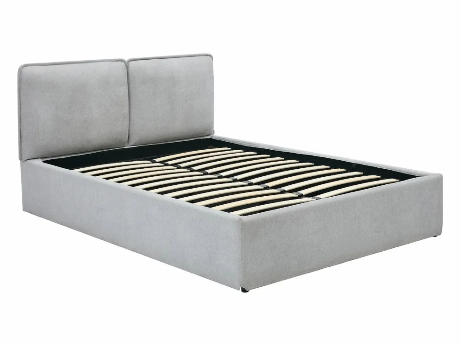Discount Vente-unique Cama canapé con funda extraíble queen size 160 x 200 cm de tela + colchón - TENESE Gris claro
