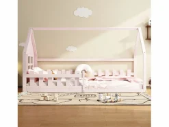 Hauss Spole Cama casita infantil 90x200 cm con barrotes – (sin colchón)